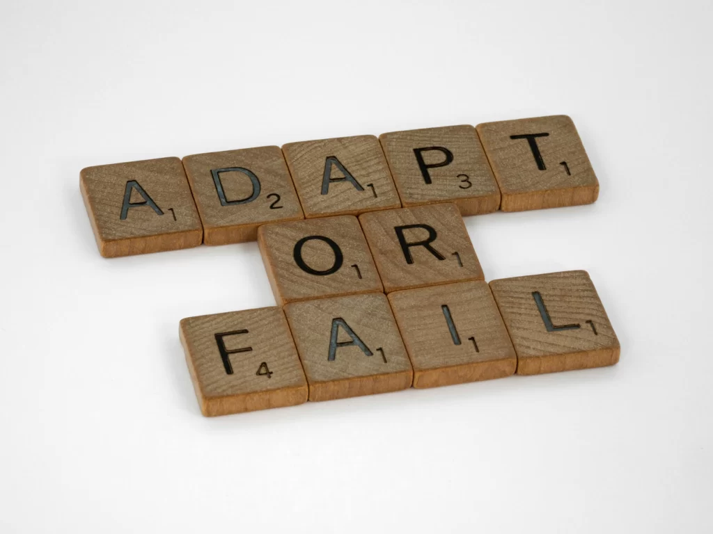 Adapt, Fail, Adaptability, Flexibility, Scrabble, Tiles