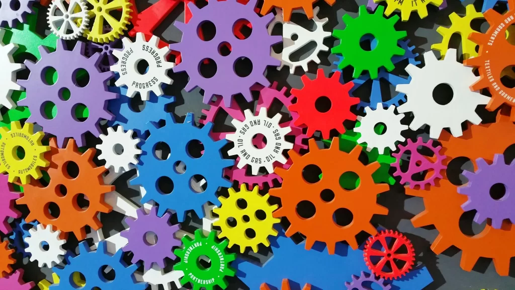 Gears, Colourful, Automation